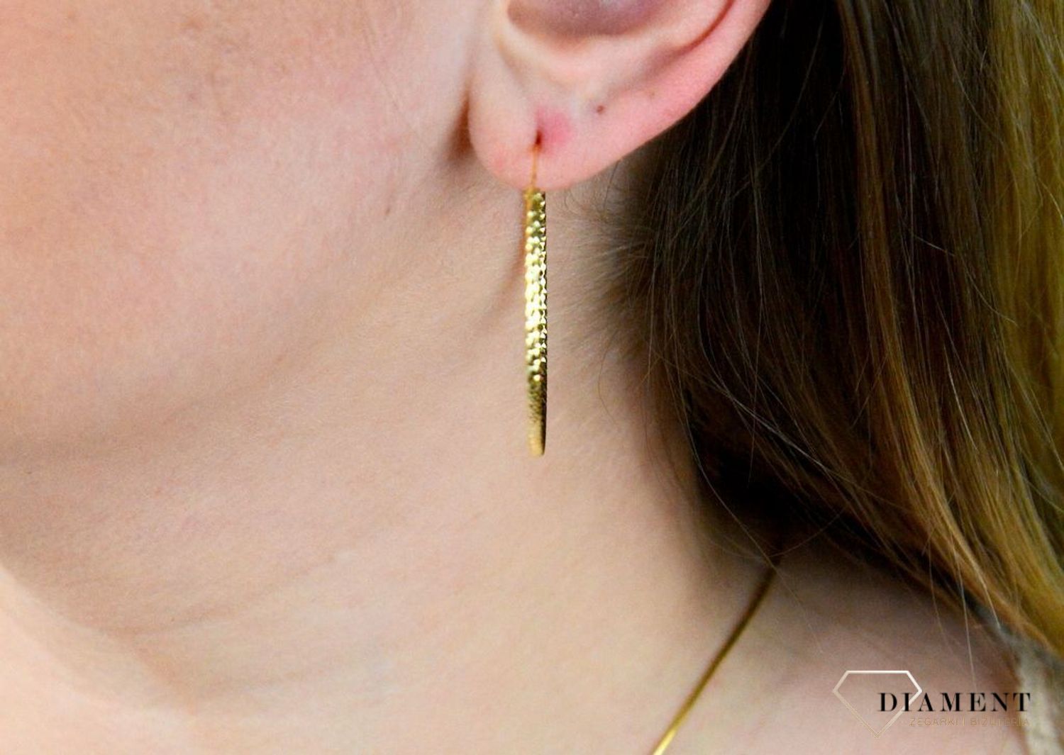 Srebrne kolczyki koła  Grawerowane i pozłacane  4 cm  925 SVLE0216XD5GO40.jpg