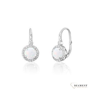 Srebrne kolczyki opal w aureoli cyrkonii 925.jpg