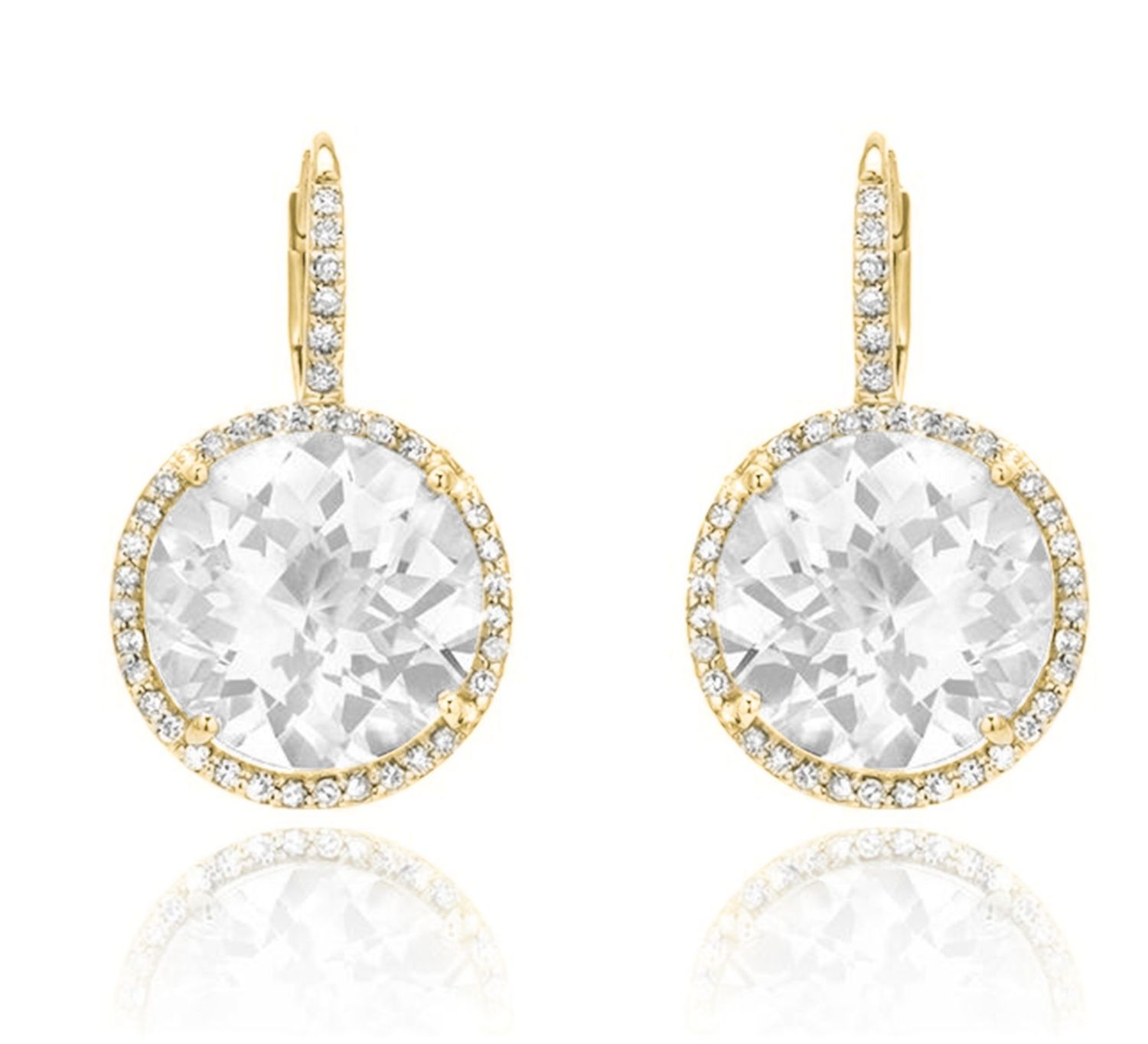 Kolczyki pozłacane – eleganckie kolczyki z cyrkoniami, bigiel angielski  SVLE0471SH2GO00.jpg