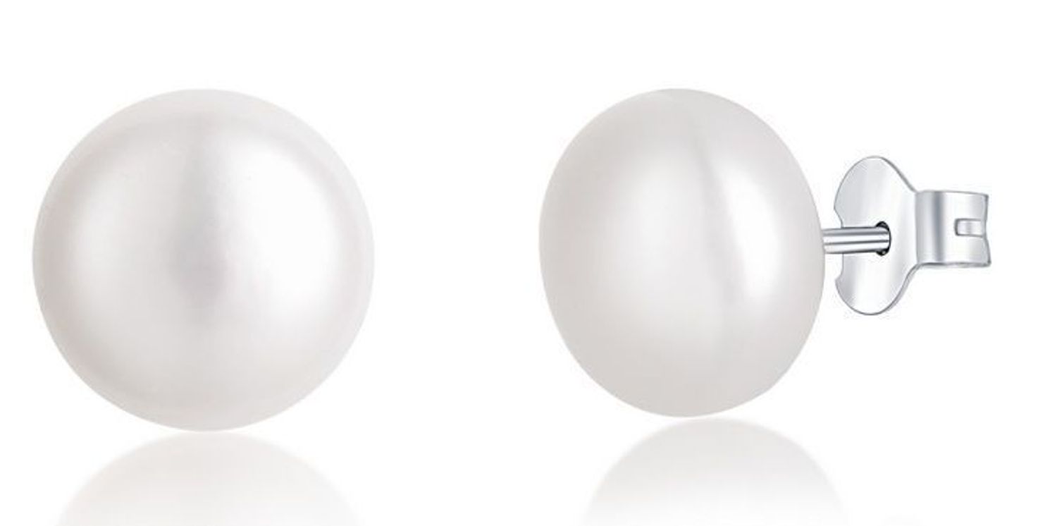 Kolczyki srebrne z perłą rodowane sztyft JVD SVLE0545XD2P109d.jpg