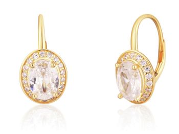 Pozłacane kolczyki JVD SVLE0624SH2GO00 – z okrągłymi cyrkoniami i biglem angielskim.jpg