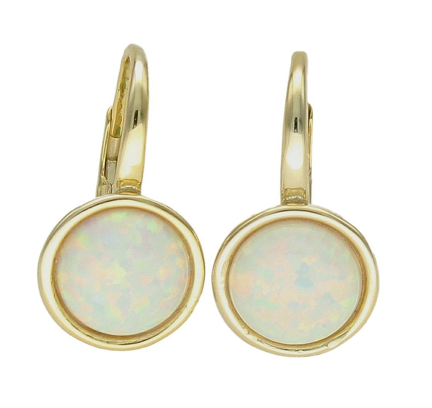 Srebrne kolczyki damskie z opalem pokryte złotem SVLE0697XH2OG00. Srebrne kolczyki z kamieniem. Srebrne kolczyki z opalem. Srebrne kolczyki pozłacane. Srebrne kolczyki wiszące idealne na prezent..jpg