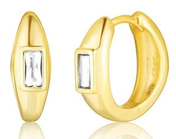 Kolczyki koła prostokątna cyrkonia pozłacane srebro  925.jpg