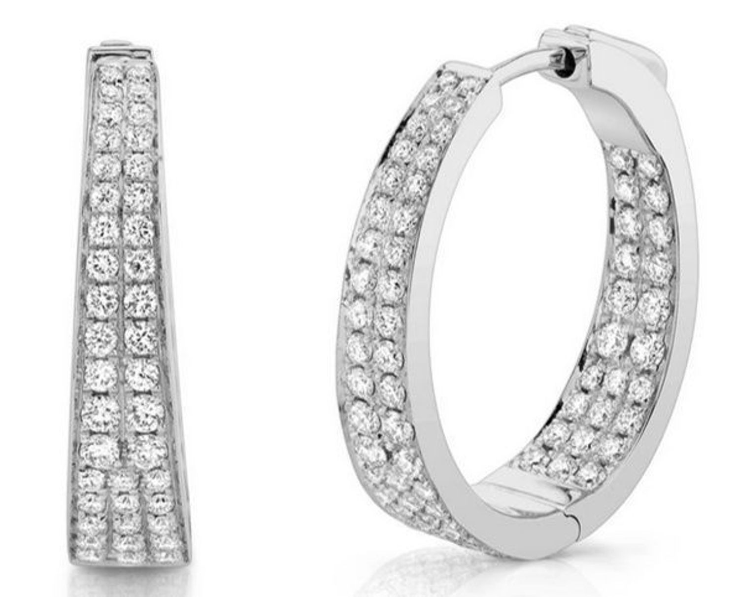 Kolczyki srebrne z cyrkoniami rodowane zapięcie angielskie JVD SVLE0901XH2BI00.jpg