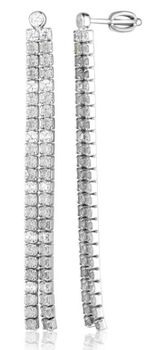 Kolczyki srebrne wiszące podwójne z cyrkoniami rodowane sztyft 5 cm JVD SVLE0961SH2BISR.jpg