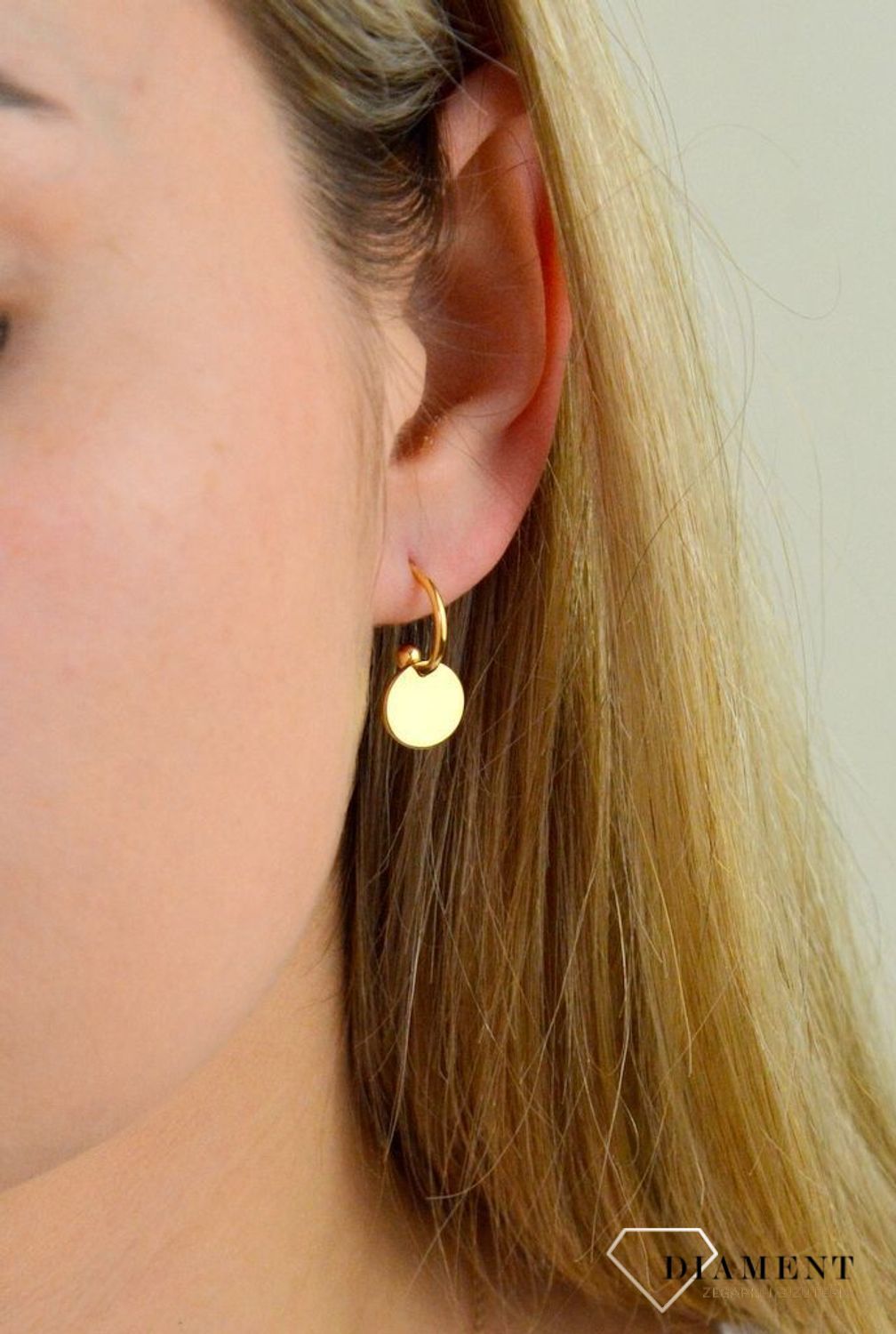 Kolczyki srebro pozłacane 925 wiszące koła SVLE1154XH2GO00.jpg