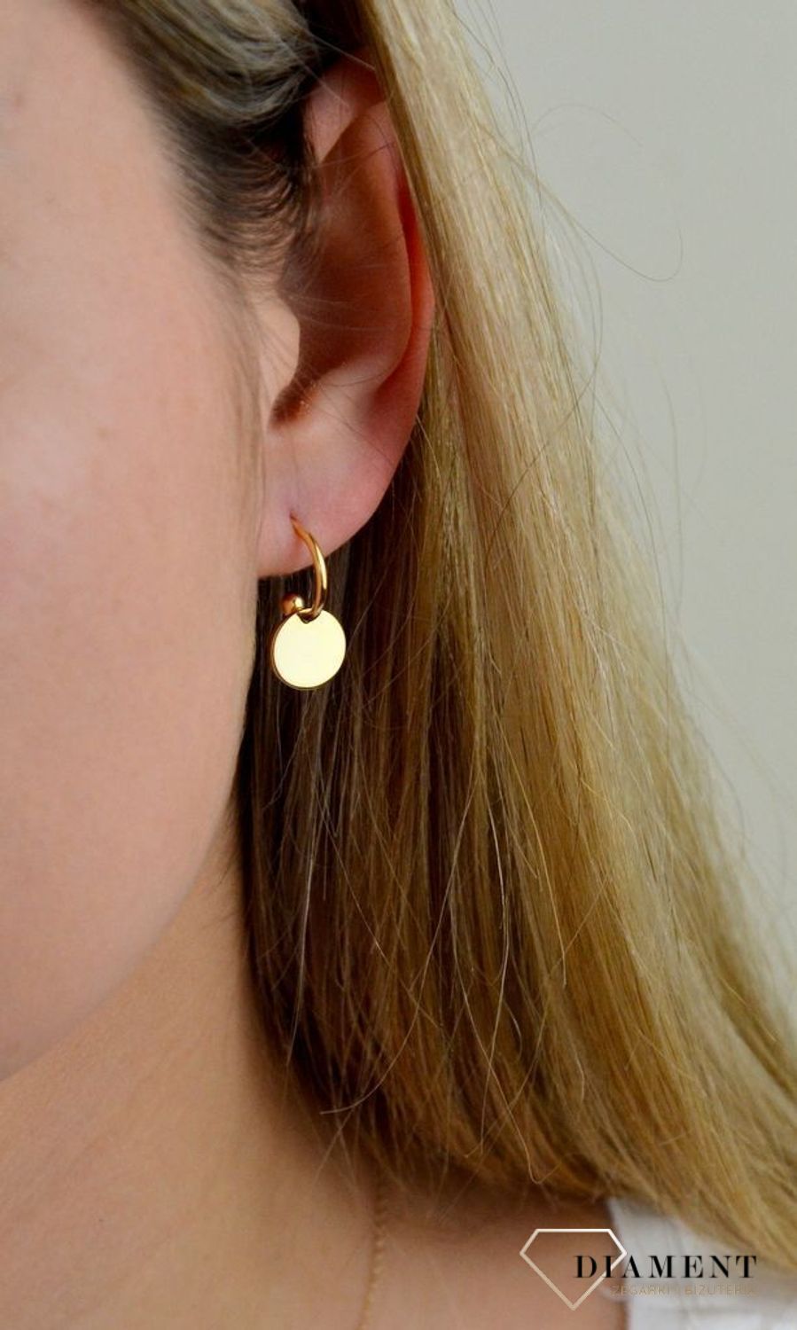 Kolczyki srebro pozłacane 925 wiszące koła SVLE1154XH2GO00.jpg