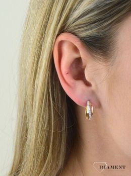 Srebrne kolczyki w pozłoceniu żółtego i różowego złota 925 SVLE1251XH2TR00 💎  Biżuteria wykonana z najwyższej próby srebra o ciekawym aspekcie wizualnym 💎  Kolczyki w pozłoceniu. 💎 (2).JPG