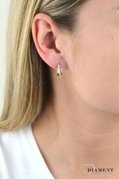 Srebrne kolczyki w pozłoceniu żółtego i różowego złota 925 SVLE1251XH2TR00 💎  Biżuteria wykonana z najwyższej próby srebra o ciekawym aspekcie wizualnym 💎  Kolczyki w pozłoceniu. 💎 (3).JPG