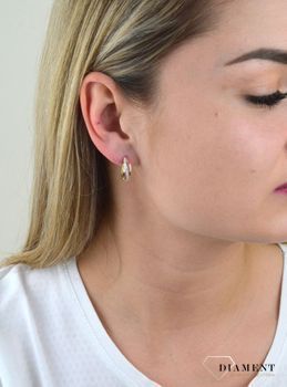 Srebrne kolczyki w pozłoceniu żółtego i różowego złota 925 SVLE1251XH2TR00 💎  Biżuteria wykonana z najwyższej próby srebra o ciekawym aspekcie wizualnym 💎  Kolczyki w pozłoceniu. 💎 (4).JPG