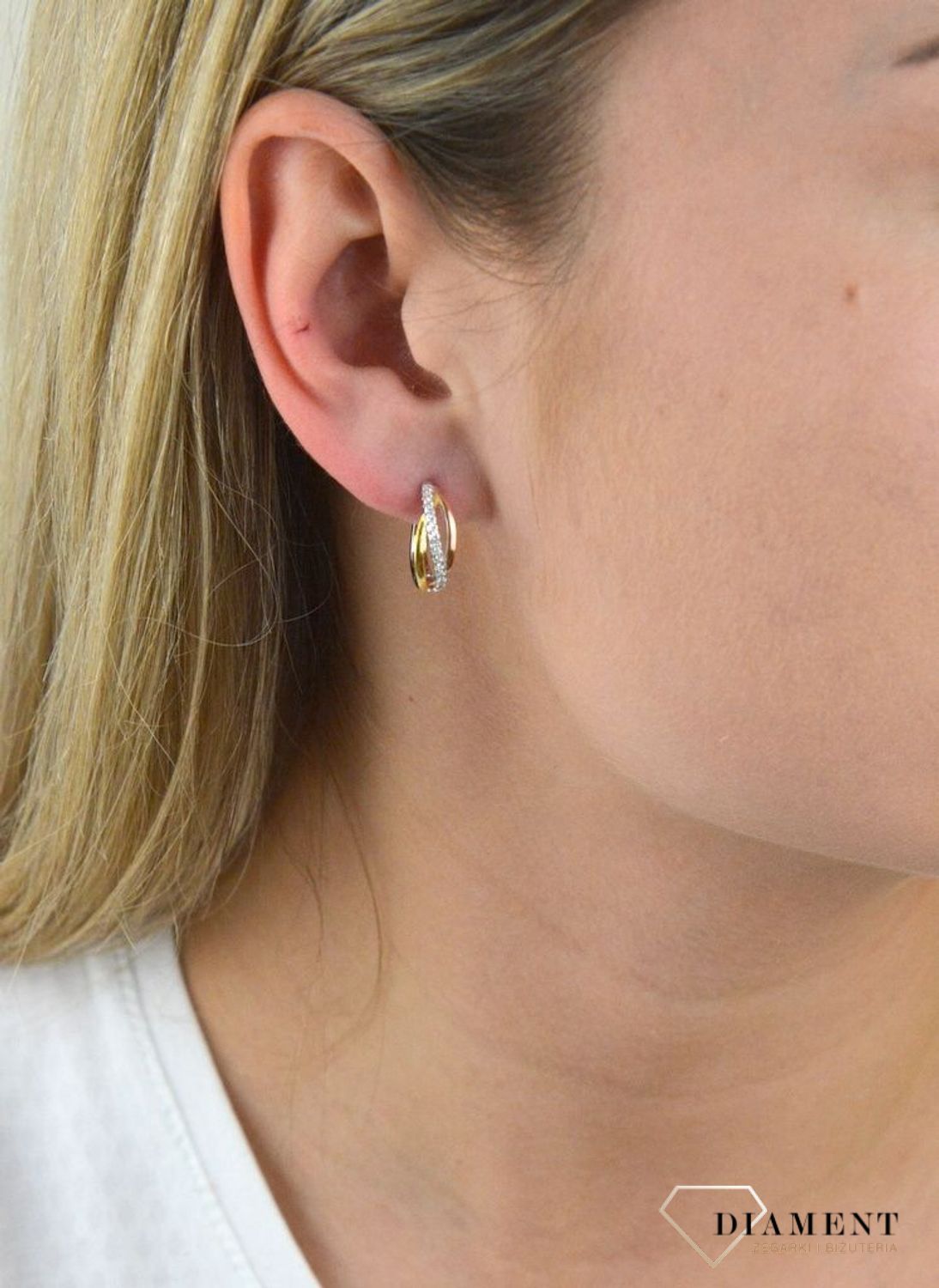 Srebrne kolczyki w pozłoceniu żółtego i różowego złota 925 SVLE1251XH2TR00.jpg