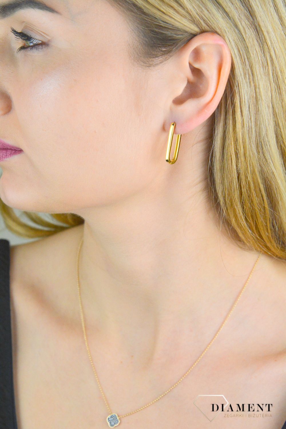 Kolczyki srebrne damskie 925 podłużne geometryczne pokryte złotem SVLE1696XJ4GO00. Srebrne kolczyki podłużne. Srebrne kolczyki pokryte złotem. Kolczyki srebrne podłużne w pozłoceniu. Kolczyki srebrne damskie podłużne  idealne na prezent..jpg