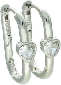 Kolczyki srebrne damskie z serduszkiem i cyrkonią – SVLE1735XH2BI00 – próba 925, 2 cm.jpg