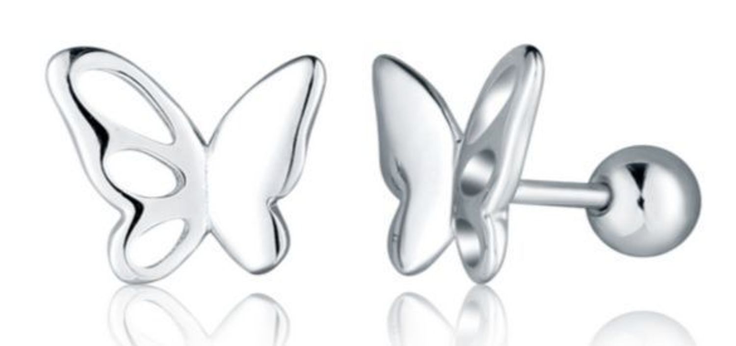 Kolczyki srebrne motylki sztyfty srebro próby 925 JVD SVLE2707X860000.jpg