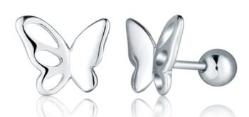 Kolczyki srebrne motylki sztyfty srebro próby 925 JVD SVLE2707X860000.jpg