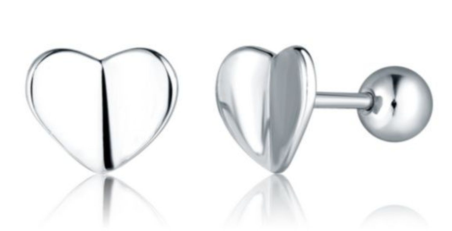 Kolczyki srebrne serduszka rodowane sztyft wkręcany JVD SVLE2711X86BI00.jpg