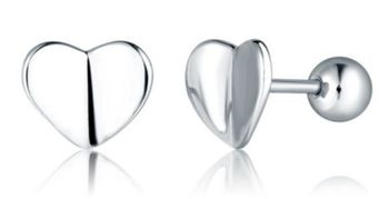 Kolczyki srebrne serduszka rodowane sztyft wkręcany JVD SVLE2711X86BI00.jpg