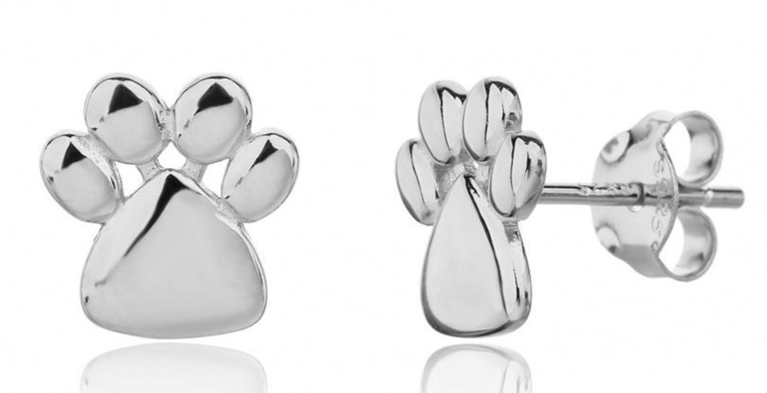 Srebrne kolczyki psie łapki srebro 925.jpg