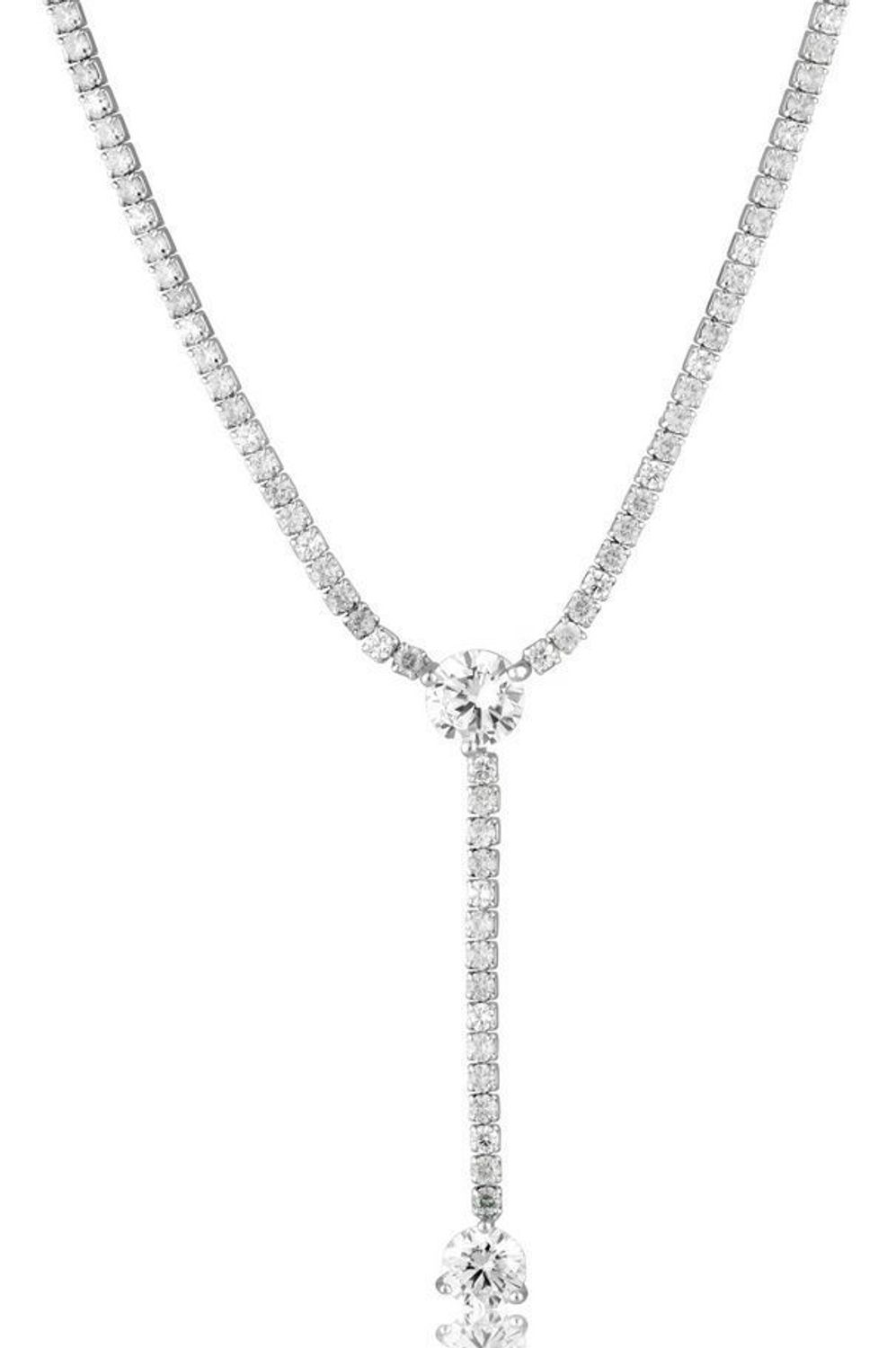 Naszyjnik Celebrytka Tenisówka Krawatka z Cyrkoniami – Srebro 925.jpg