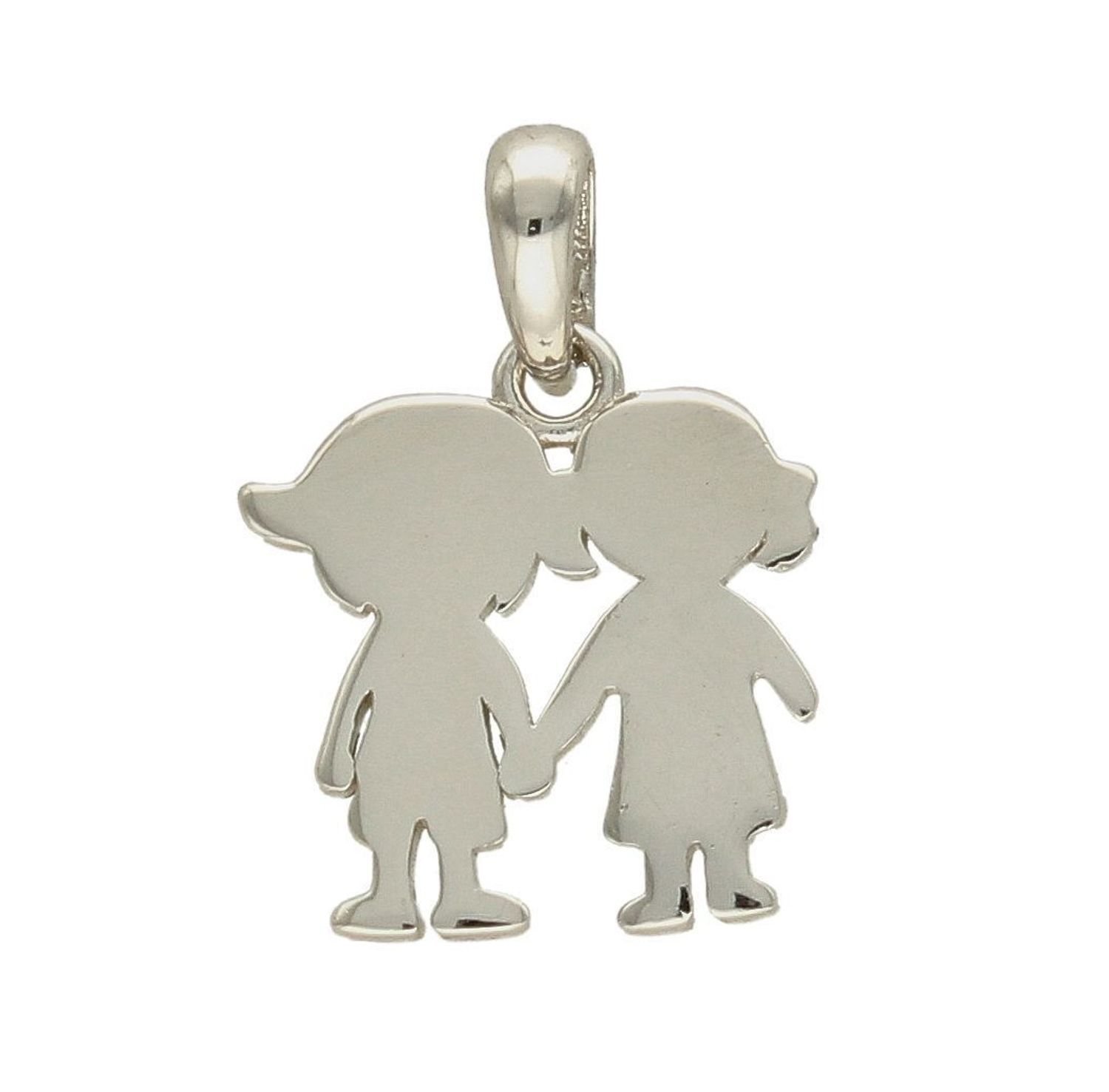 Srebrna zawieszka 925 gładka chłopiec dziewczynka SVLP0561XH20000. Srebrna zawieszka do łańcuszka. Srebrna zawieszka rodzeństwo. Srebrna zawieszka idealna na prezent dla mamy..jpg
