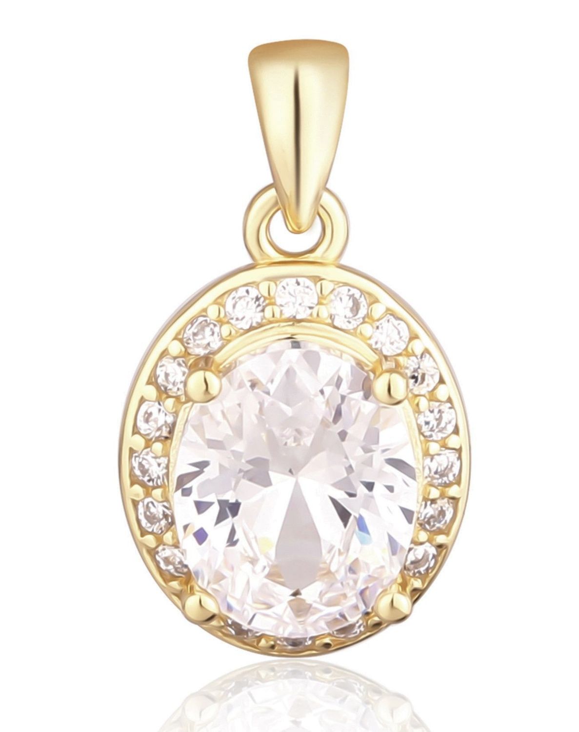 Srebrna pozłacana zawieszka owalna 925 z cyrkoniami – elegancka biżuteria damska.jpg