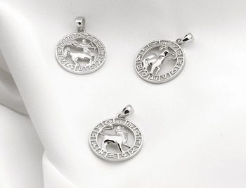 Ssrebrna zawieszka znak zodiaku Lew ♌  SVLP0713XH200LE  (2).jpg