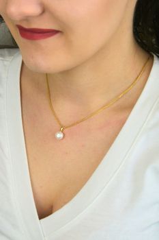 Zawieszka pozłacana srebrna 925 z białą perłąg (2).jpg