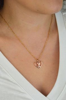 Zawieszka srebrne serce z aniołkiem pozłacane różowym złotem – biżuteria symboliczna 925df (1).jpg