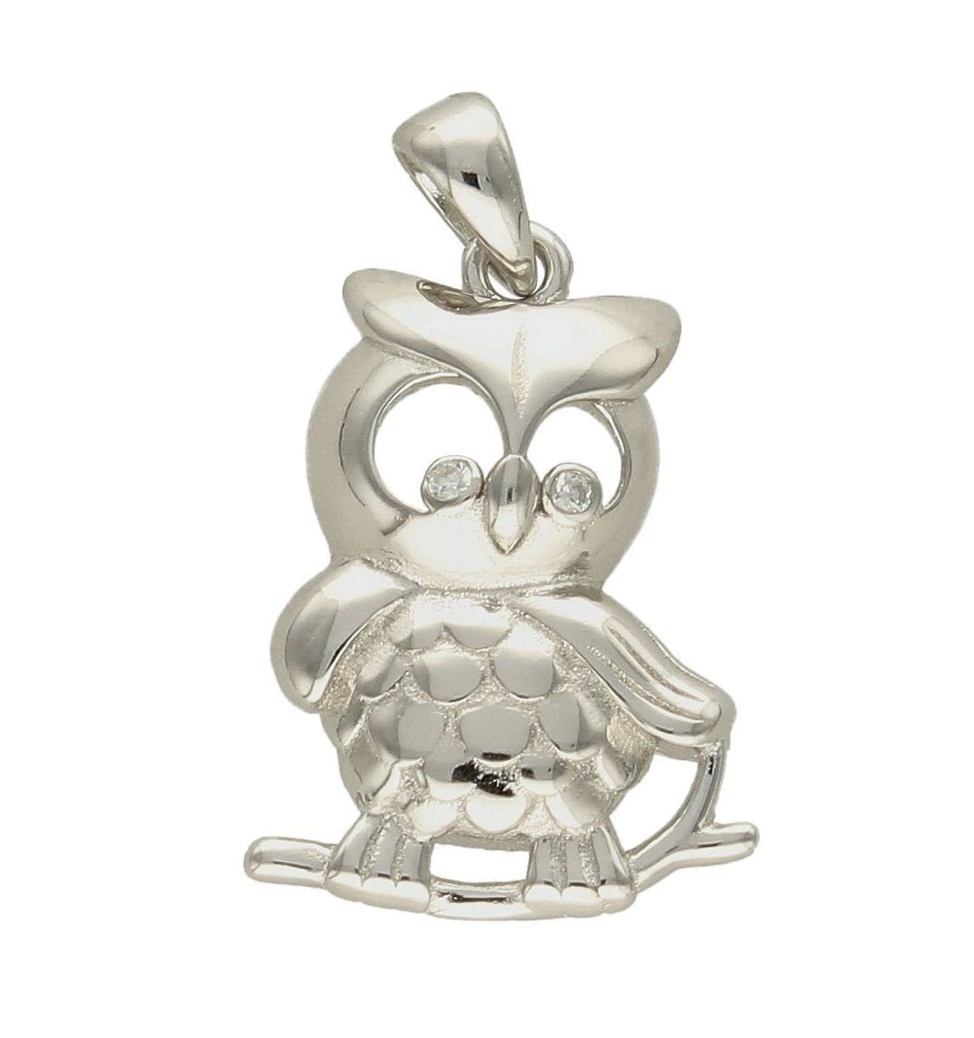 Srebrna zawieszka sowa z cyrkoniami  SVLP0885XH2B100. Zawieszka srebrna. Srebrna zawieszka sowa. Wisiorek do łańcuszka, bransoletki. Wisiorek srebrny sowa. Wisiorek idealny na prezent.jpg