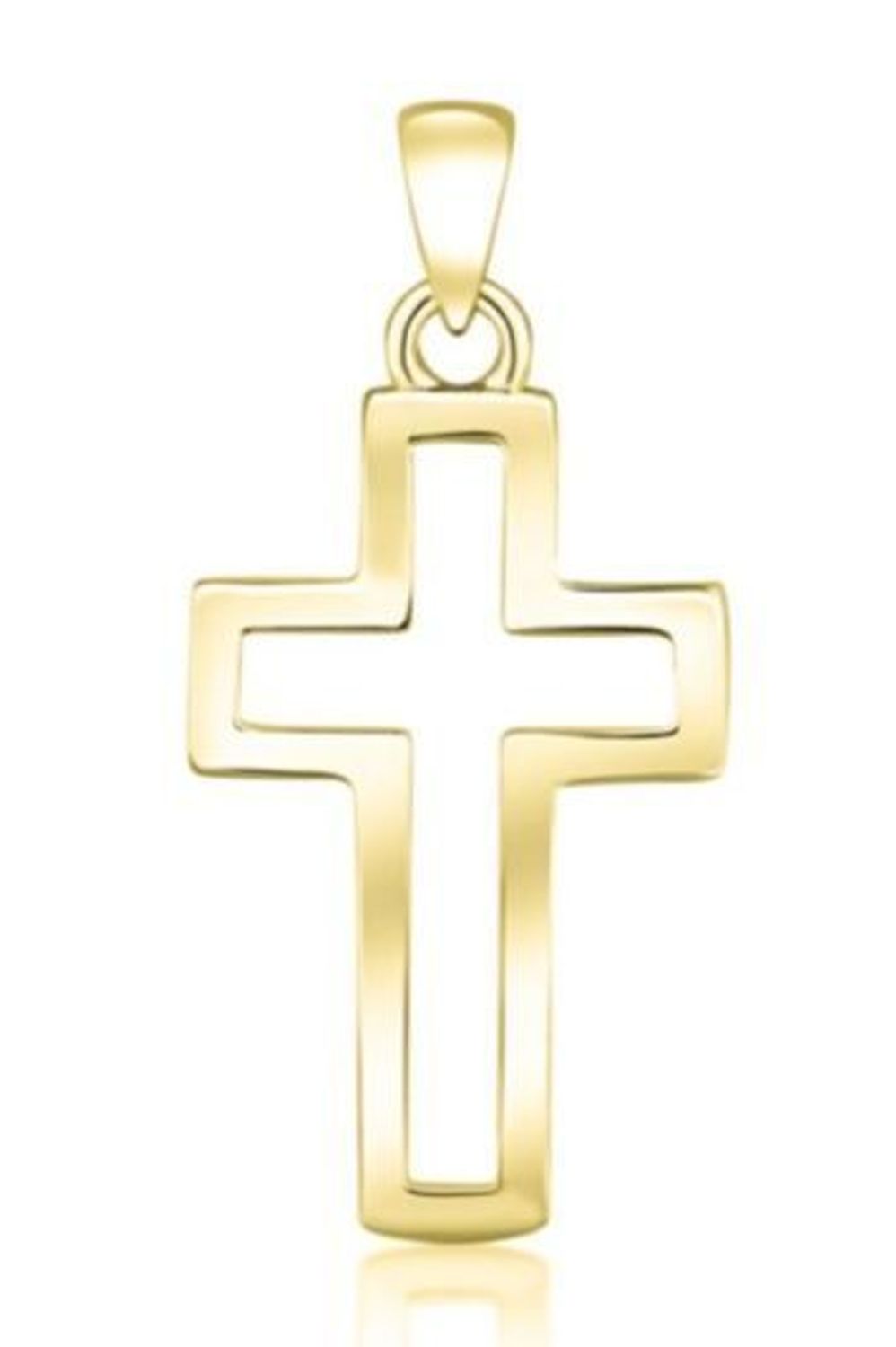 Pozłacana zawieszka krzyżyk– srebro SVLP0961XH2GO00.jpg