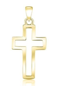 Pozłacana zawieszka krzyżyk– srebro SVLP0961XH2GO00.jpg