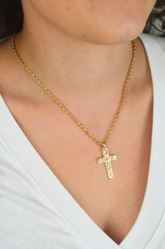 Zawieszka tłoczony krzyżyk pozłacana SVLP0988XH2GO00 srebro 925 - elegancka2d (1).jpg