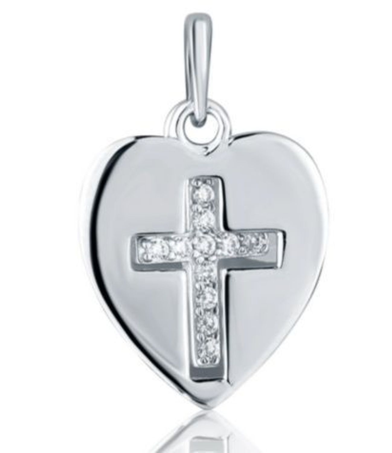 Zawieszka serce z krzyżykiem z cyrkoniami  – srebro 925 SVLP1298X61BI00.jpg