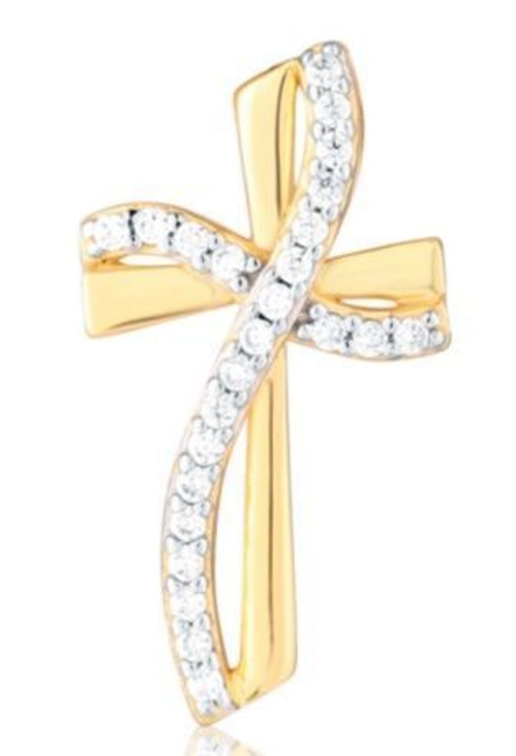 Zawieszka falisty krzyżyk z cyrkoniami pozłacany SVLP1309X61GO00.jpg