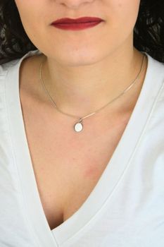 Srebrna zawieszka okrągła 925  Gładka zawieszka srebrna 10 mm SVLP1320X610000 (1).jpg