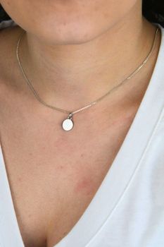 Srebrna zawieszka okrągła 925  Gładka zawieszka srebrna 10 mm SVLP1320X610000 (2).jpg