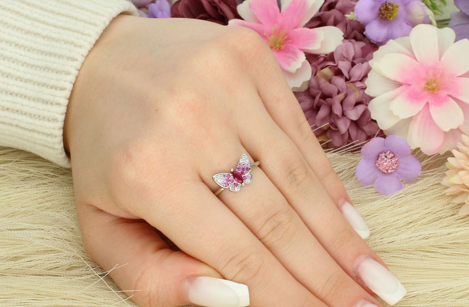 Srebrny pierścionek dla motyl rozmiar 16 SVLR0743XI2BR.jpg