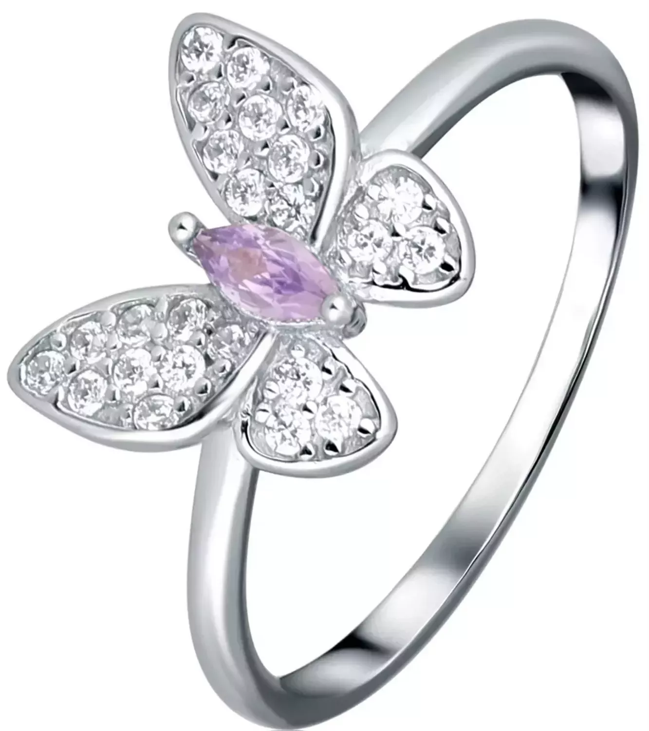 Srebrny pierścionek dla dziewczynki 925 motylek SVLR0754SH2F2 Srebrny pierścionek 925 motylek. Srebrny pierścionek wykonany z najwyższej jakości srebra w formie motylka. Idealny pomysł na 1.webp