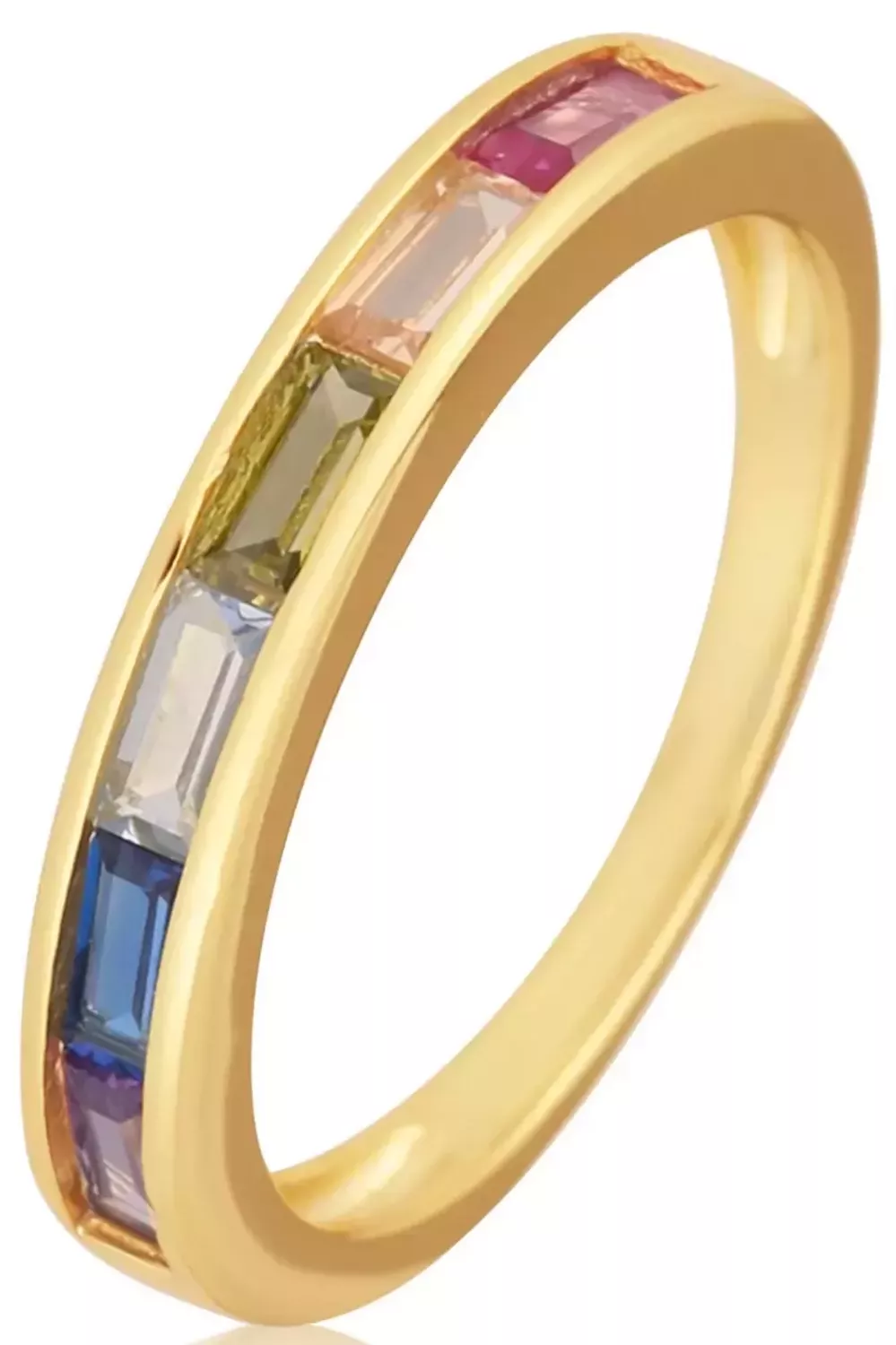 Srebrny pierścionek damski 925 obrączka z kolorowymi cyrkoniami SVLR1183X61BAbSrebrny pierścionek wykonany z najwyższej jakości srebra. Idealny pomysł na prezent.1.webp