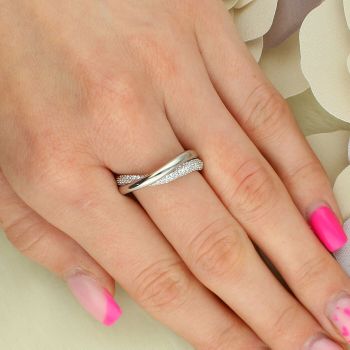 Srebrny podwójny pierścionek obrączki z cyrkonią 925 Ag.jpg