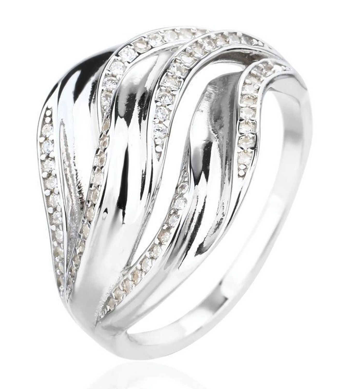 Srebrny szeroki pierścionek falisty z cyrkonią 925.jpg