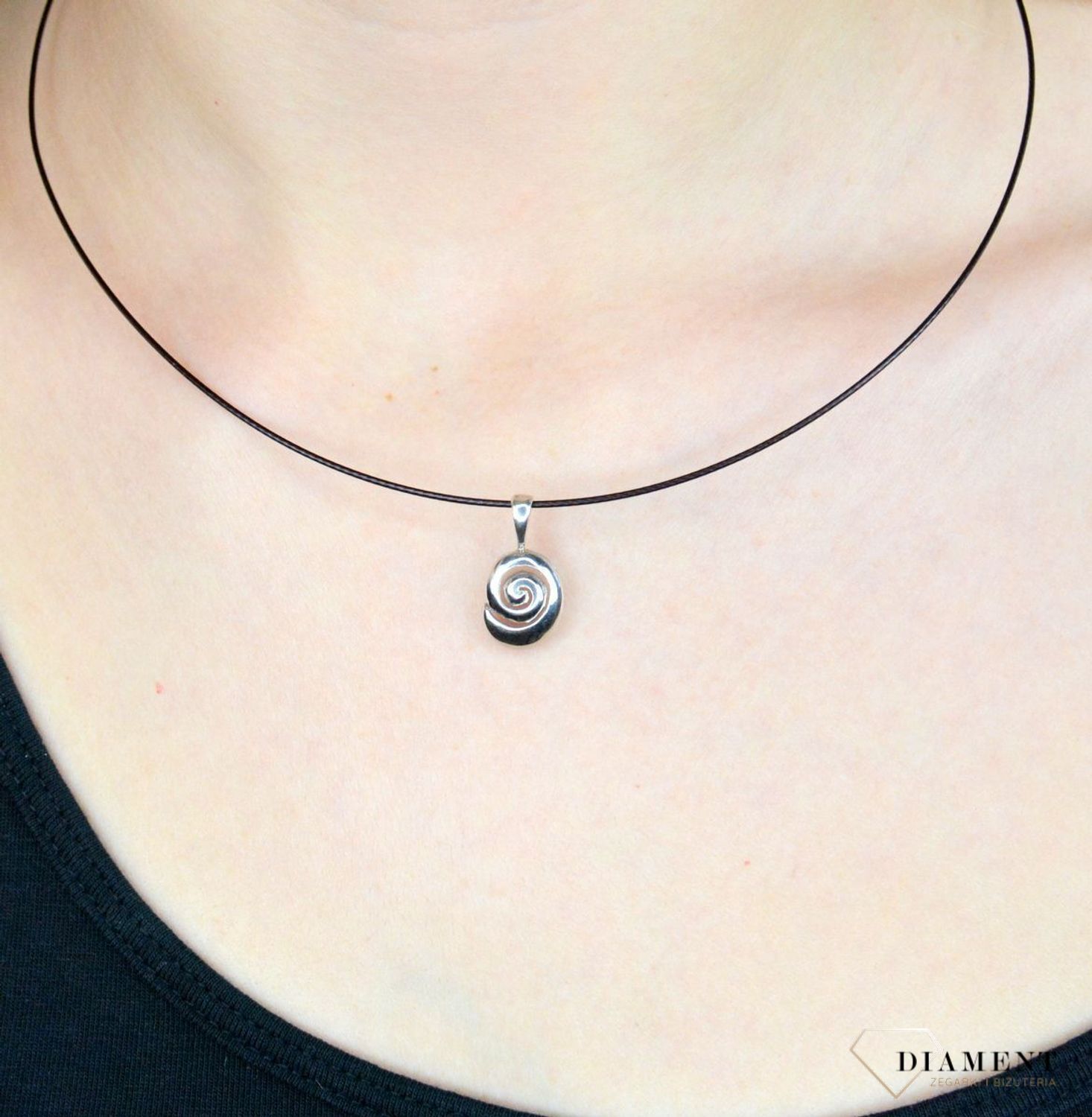 Srebrna zawieszka do łańcuszka Ślimaczek SW-T-C40-LIM-IWR0033.jpg