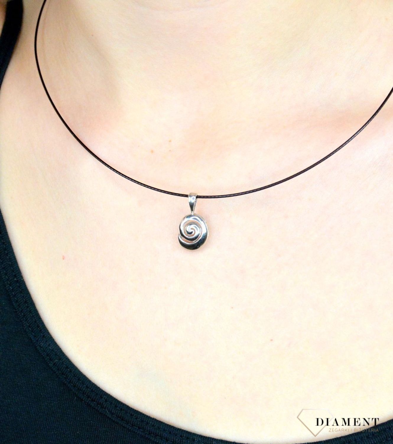 Srebrna zawieszka do łańcuszka Ślimaczek SW-T-C40-LIM-IWR0033.jpg