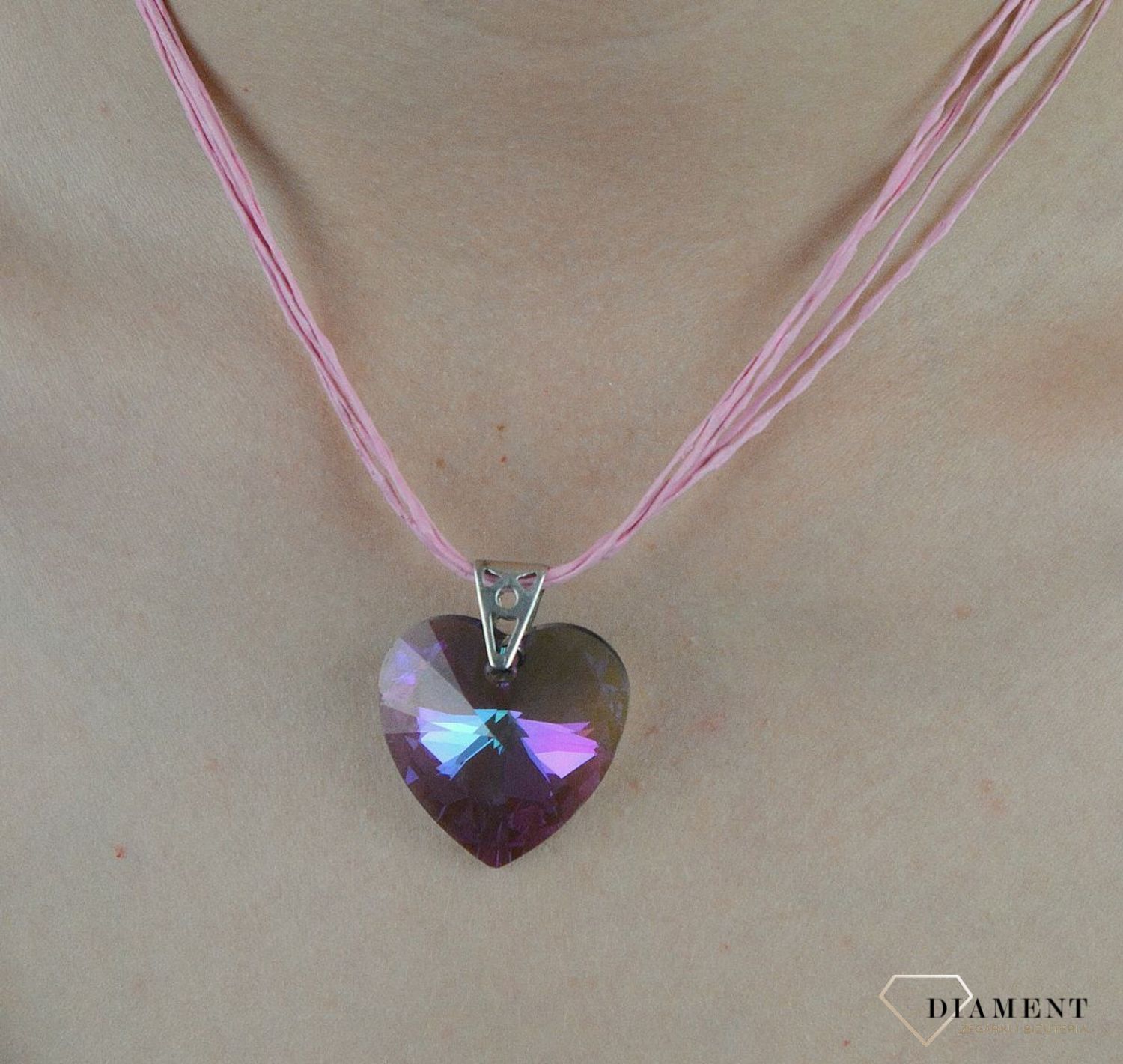 Srebrna zawieszka duże serce Swarovski.jpg