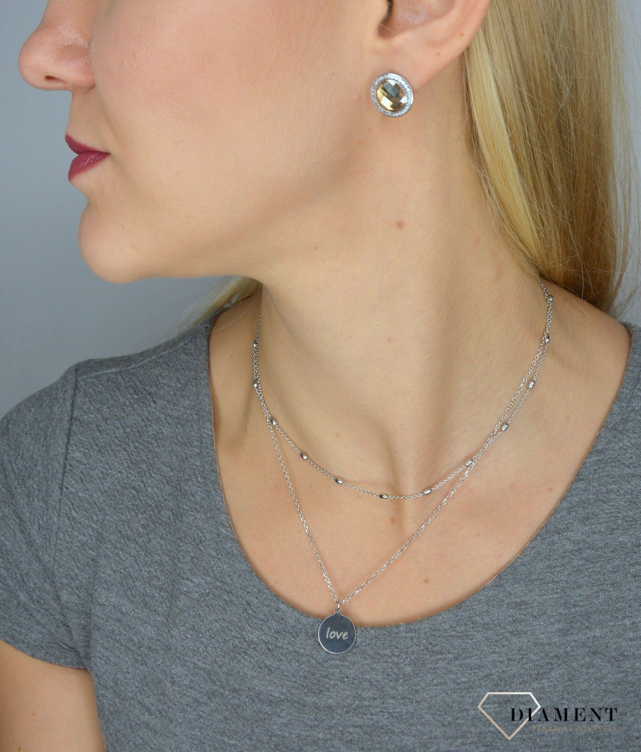 Naszyjnik srebrny damski długi z napisem 'Love' srebro SXNZ001138 ✓Srebrne Naszyjnik Damskie w Sklepie z Biżuterią zegarki-diament.pl✓Piękne i Eleganckie Naszyjniki dla Kobiet✓Prawdziwe Srebro✓Darmowa wysyłk.jpg