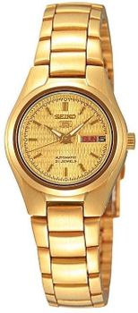 Zegarek damski Seiko 5 Sports Automatic SYMC18K1 – złoty automat z datownikiem.jpg