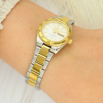Zegarek Seiko Automatic SYMG42K1 – damski zegarek automatyczny w srebrno-złotej odsłonie be color.jpg