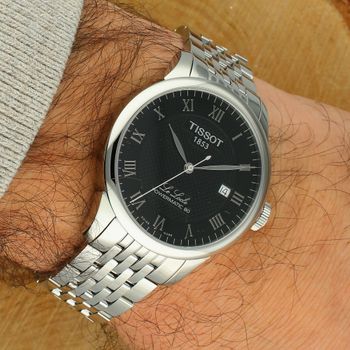 Zegarek męski Tissot T-CLASSIC Le Locle Powermatic 80  Automatyczny, stalowy, czarna tarcza (2).jpg