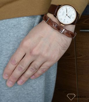 Zegarek męski na pasku Tissot 'Le Locle Automatic Rose Gold' to zegarek na brązowym pasku z kopertą  (4).JPG