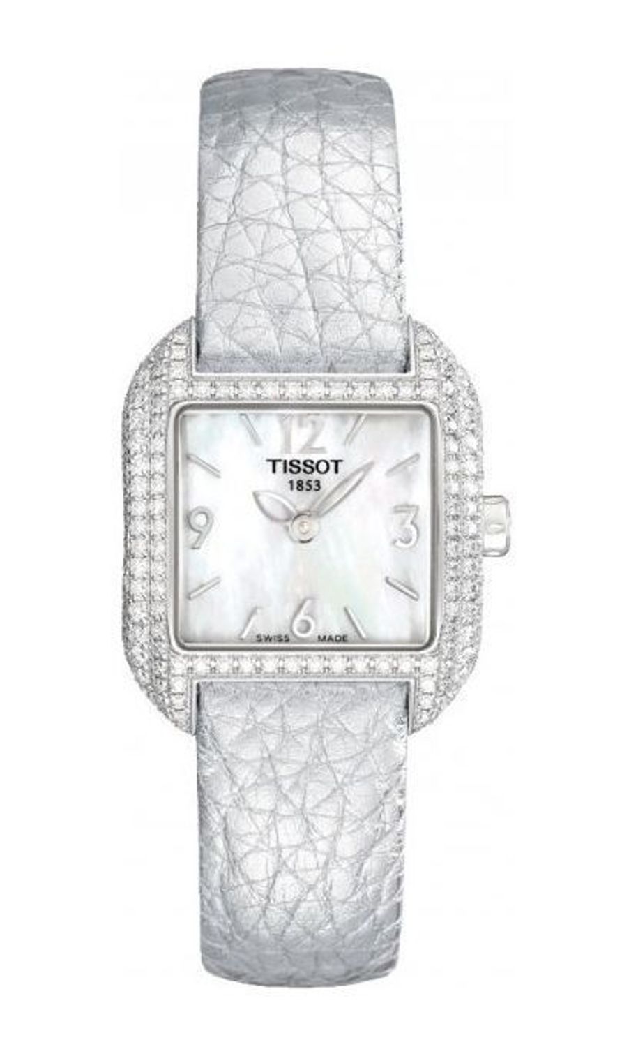 【美品】TISSOT T-TOUCH T075220A PEARLDIAMOND Tissot T-Touch II Diamond Women's Watch, Titanium Case